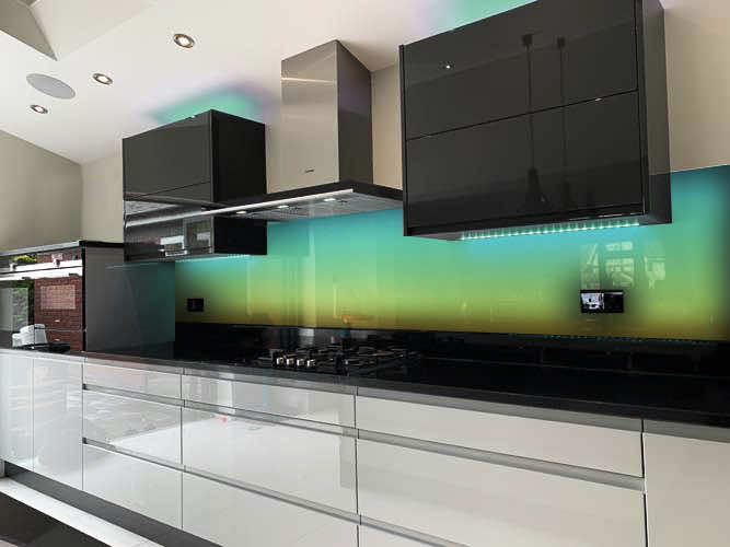 sparkle glass splashbacks