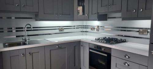 Grey Splashback glass