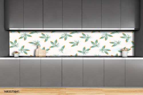 Black,And,White,Minimalist,Kitchen,Set,,Table,With,Appliances,And