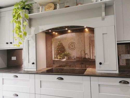 Copper Mirror Splashback